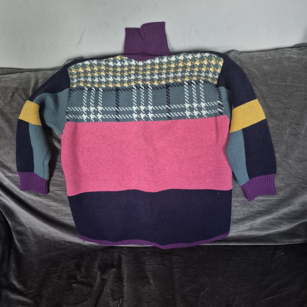 Colorful  Patchwork Cardigan - Picture 2 of 4